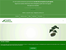 Tablet Screenshot of planta-artificial.com